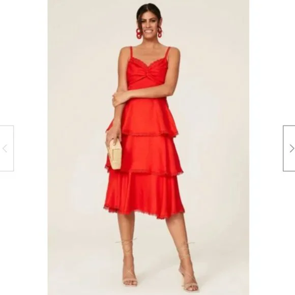 chinese dress ladies Spear Garden Midi Dress
